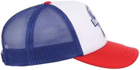 Pabst Blue Ribbon Boné snapback ajustável PBR Beer, Vermelho